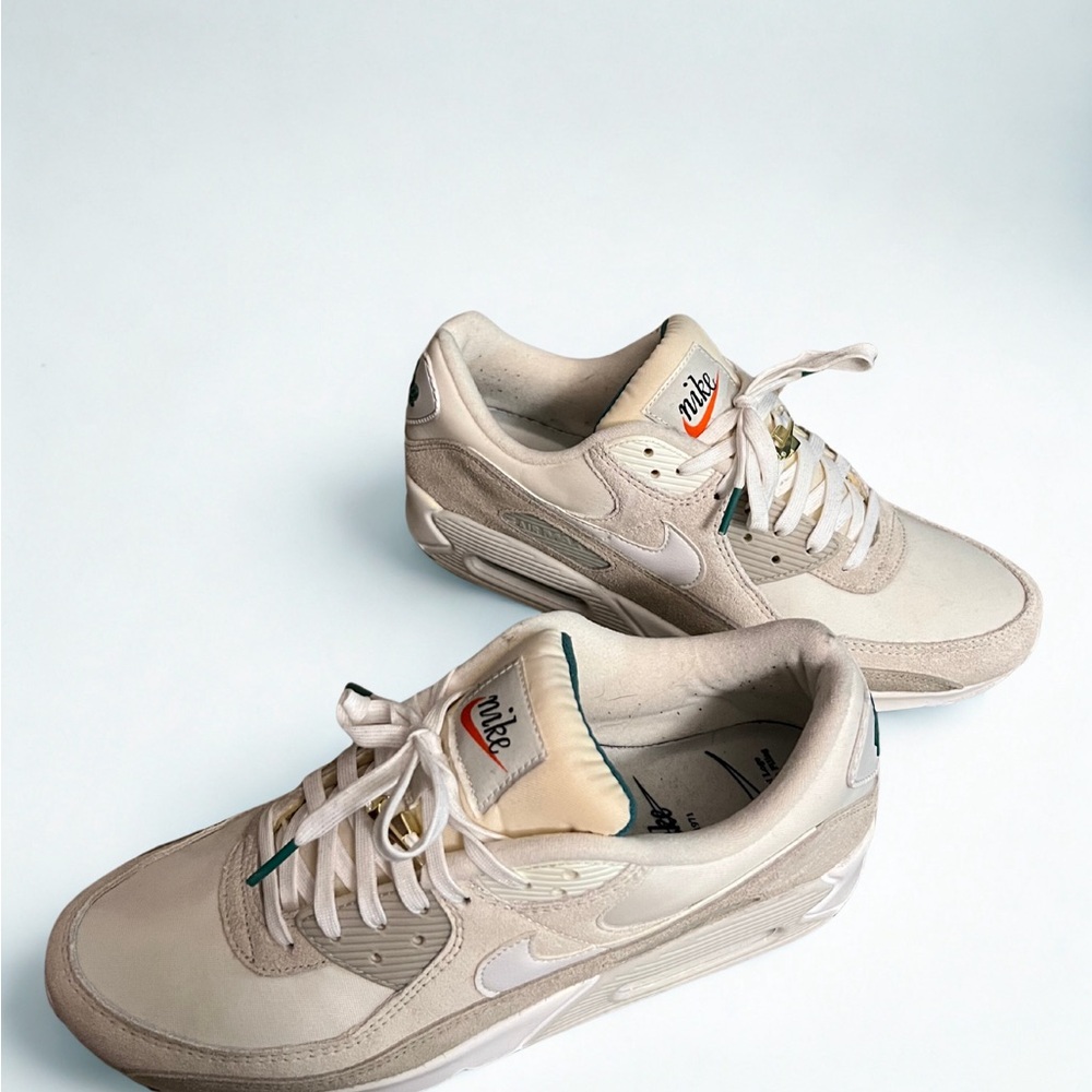 Nike Air Max Cream and White Sneakers